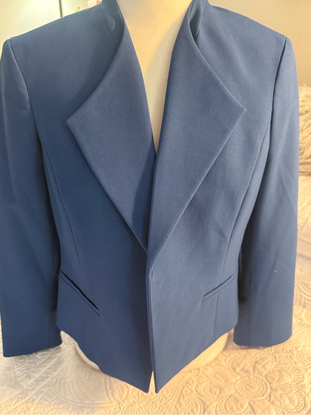Nine West Deep Blue Women's Blazer Jacket